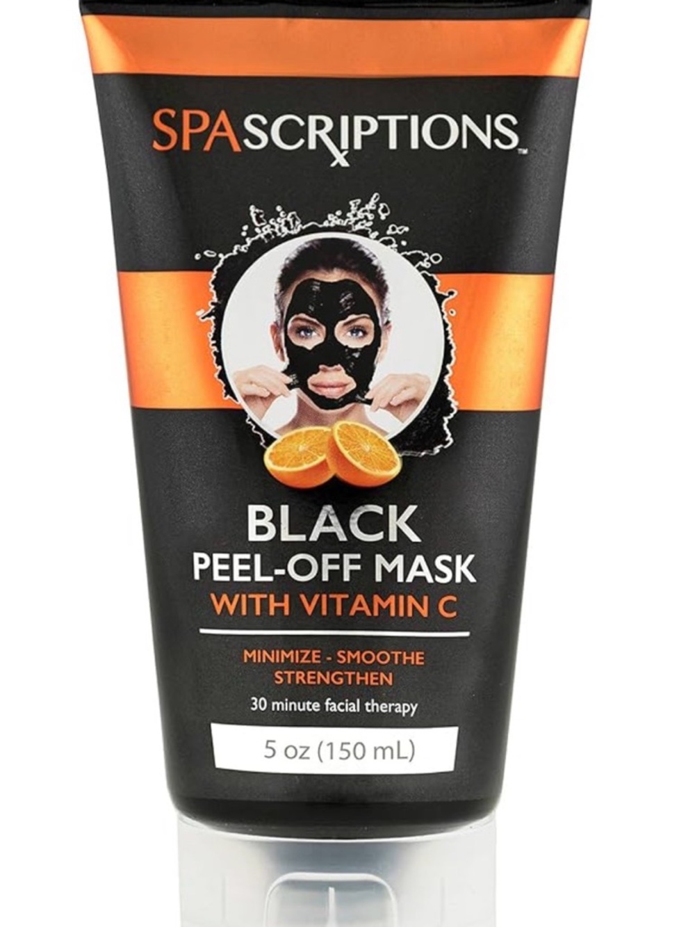 2 pcs lot of spascriptions black peel off mask 5 oz With Vitamin C